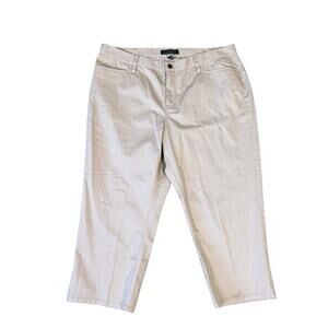 Lauren Ralph Lauren Jeans Co Classic Midcalf Pants US Women's 16W Plus